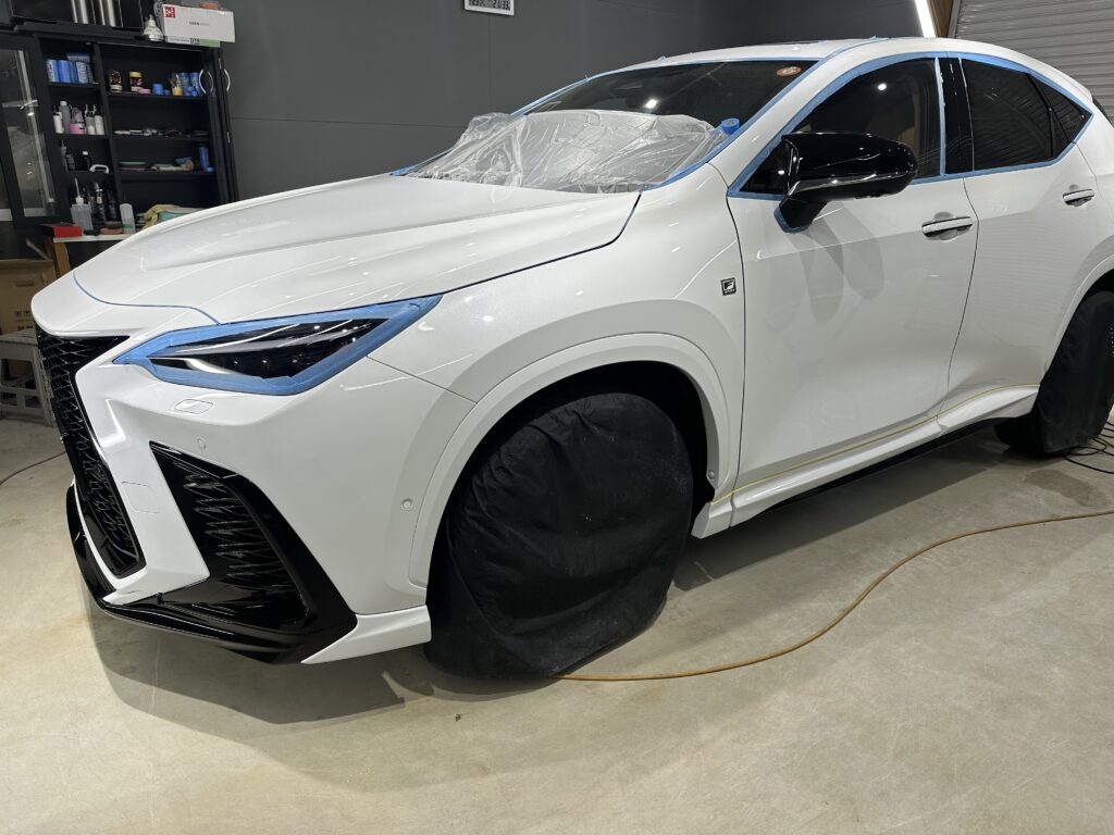 レクサスNX450ｈ+・インテリアコーティング・鏡面磨き作業+セラミックコーティング施工事例　　富山市Ｔ様