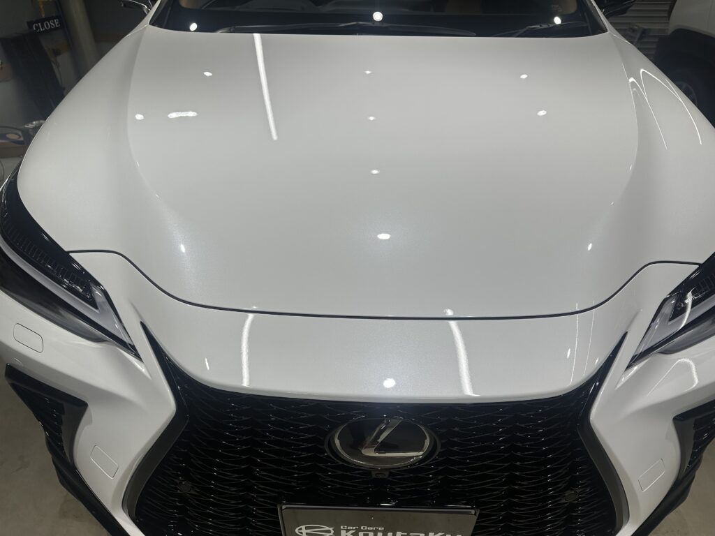 レクサスNX450ｈ+・インテリアコーティング・鏡面磨き作業+セラミックコーティング施工事例　　富山市Ｔ様