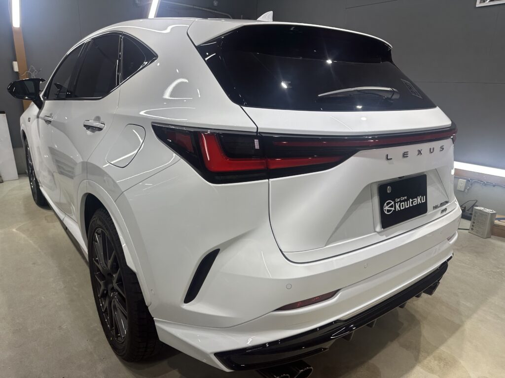 レクサスNX450ｈ+・インテリアコーティング・鏡面磨き作業+セラミックコーティング施工事例　　富山市Ｔ様