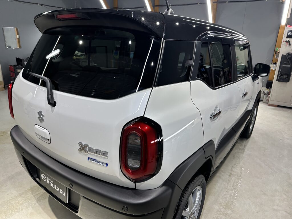 スズキ・クロスビー・鏡面磨き作業+セラミックコーティング施工事例　富山市Ｍ様