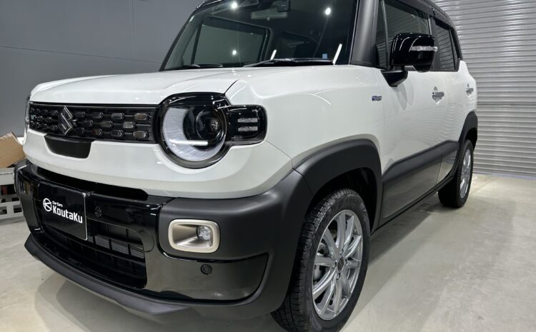 スズキ・クロスビー・鏡面磨き作業+セラミックコーティング施工事例　富山市Ｍ様