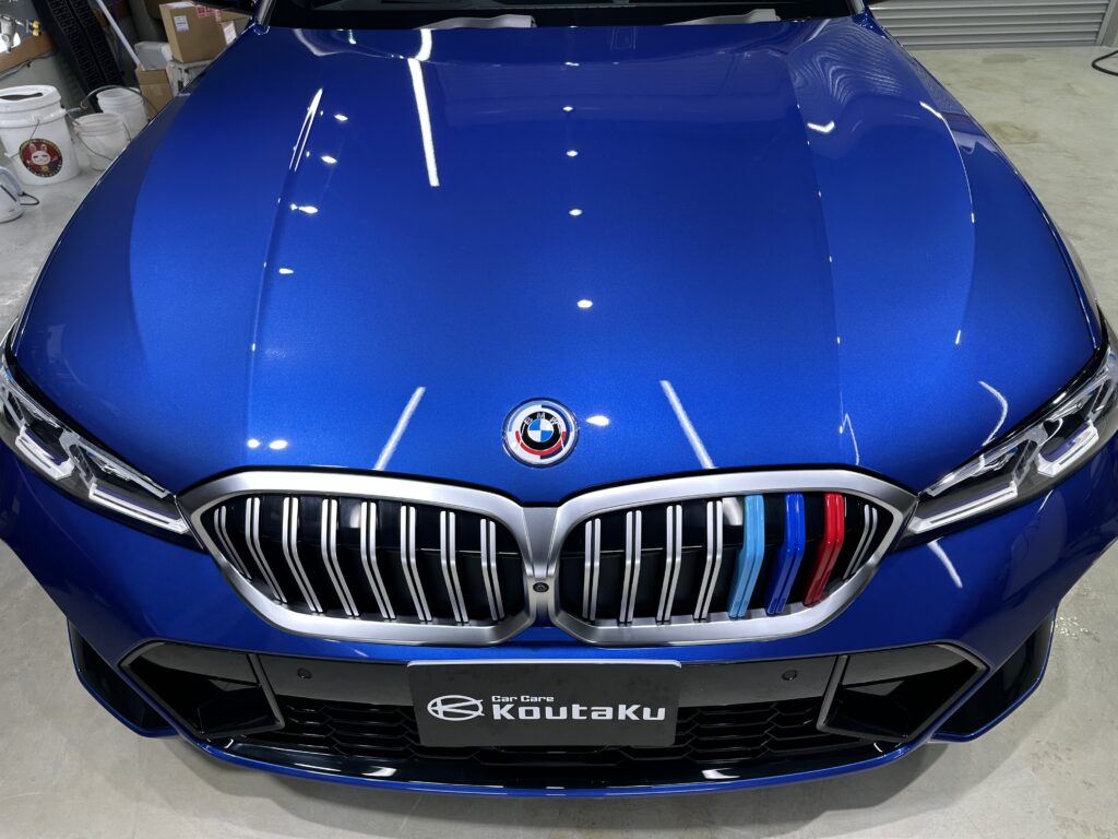BMW・３１８i Ｍスポーツ・鏡面磨き作業+セラミックコーティング施工事例