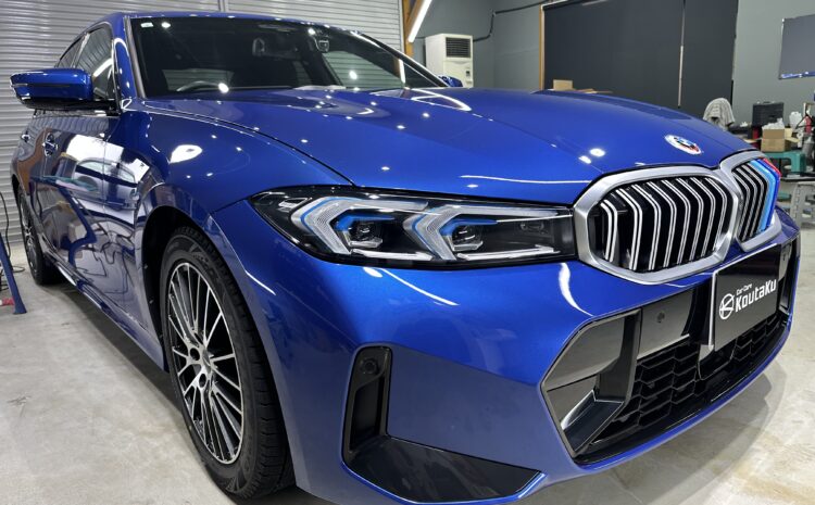 BMW・３１８i Ｍスポーツ・鏡面磨き作業+セラミックコーティング施工事例