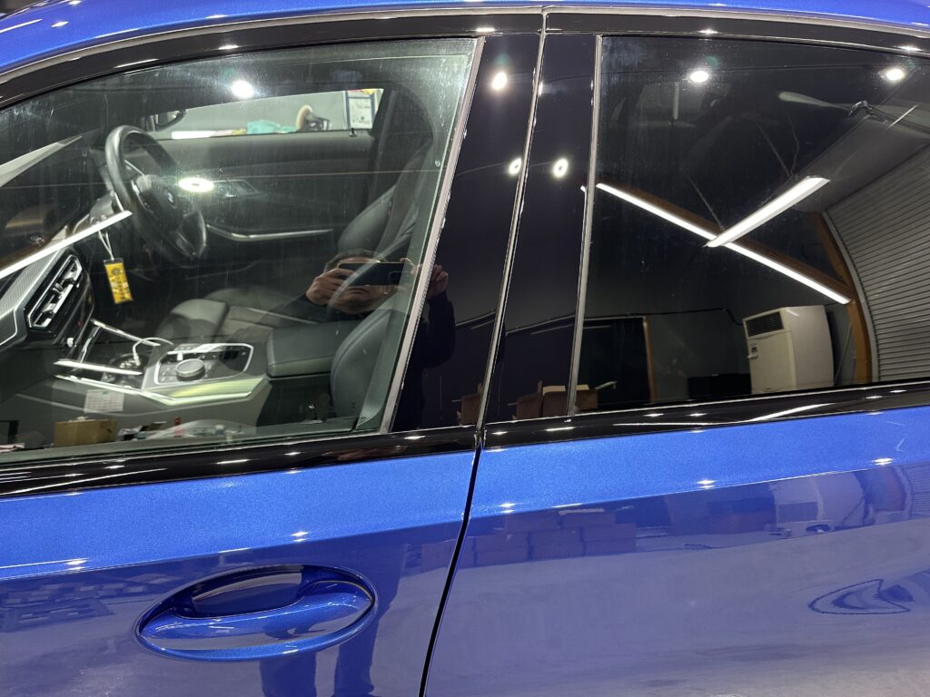 BMW・３１８i Ｍスポーツ・鏡面磨き作業+セラミックコーティング施工事例