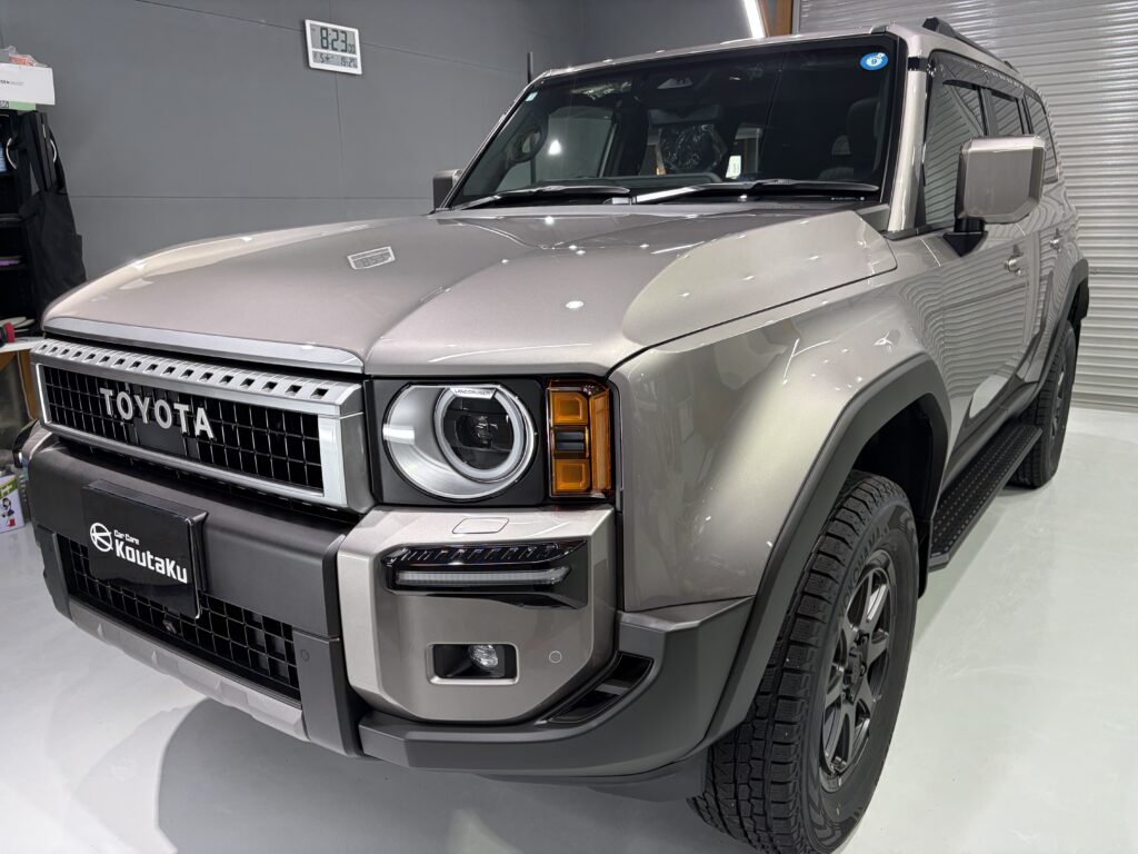 ランドクルーザー２５０・鏡面磨き作業+新開発のセラミックコーティング施工事例　黒部市Ｋ様