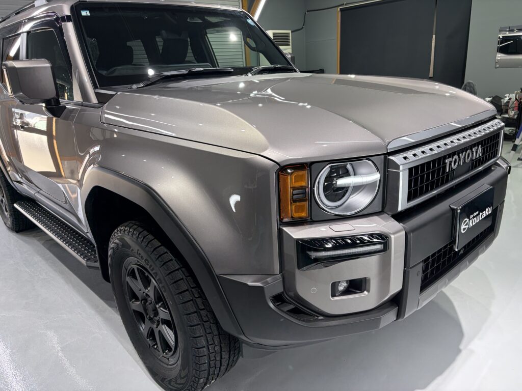 ランドクルーザー２５０・鏡面磨き作業+新開発のセラミックコーティング施工事例　黒部市Ｋ様