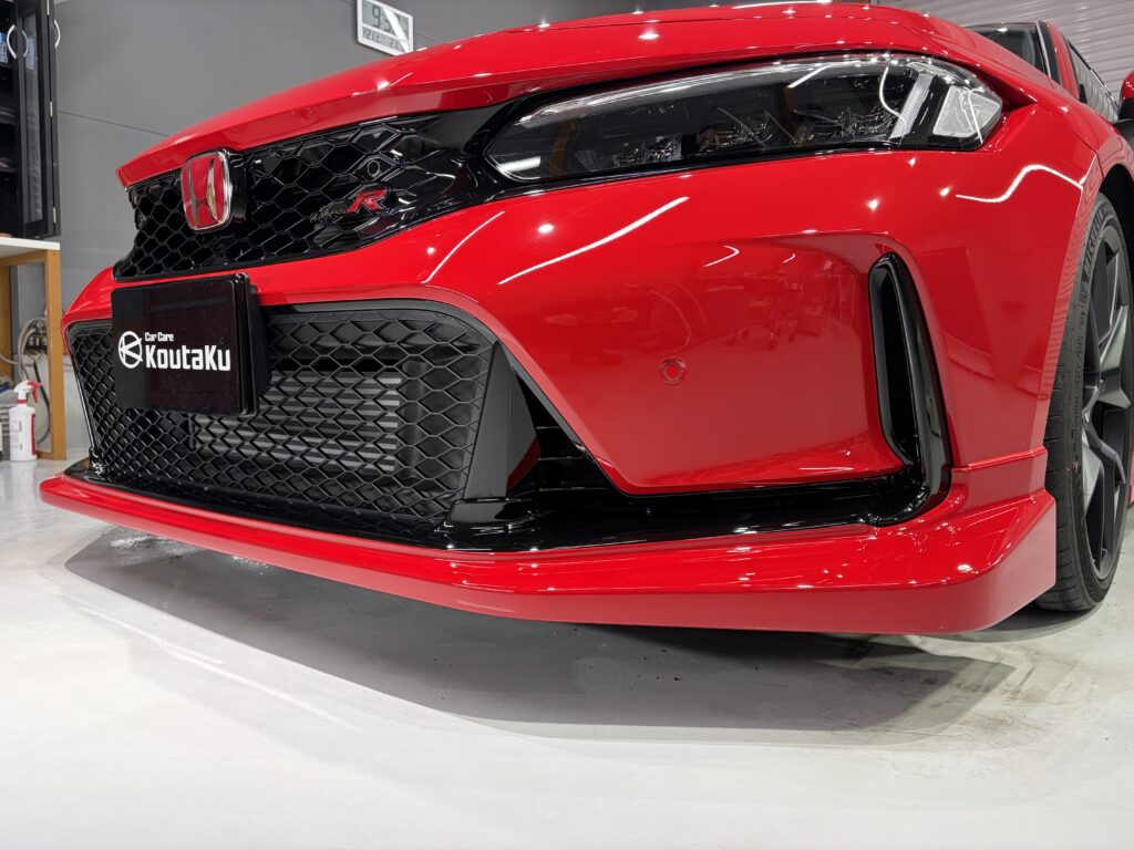 ホンダ・シビックタイプＲ・鏡面磨き作業+新開発セラミックコーティング施工事例　富山市Ｕ様
