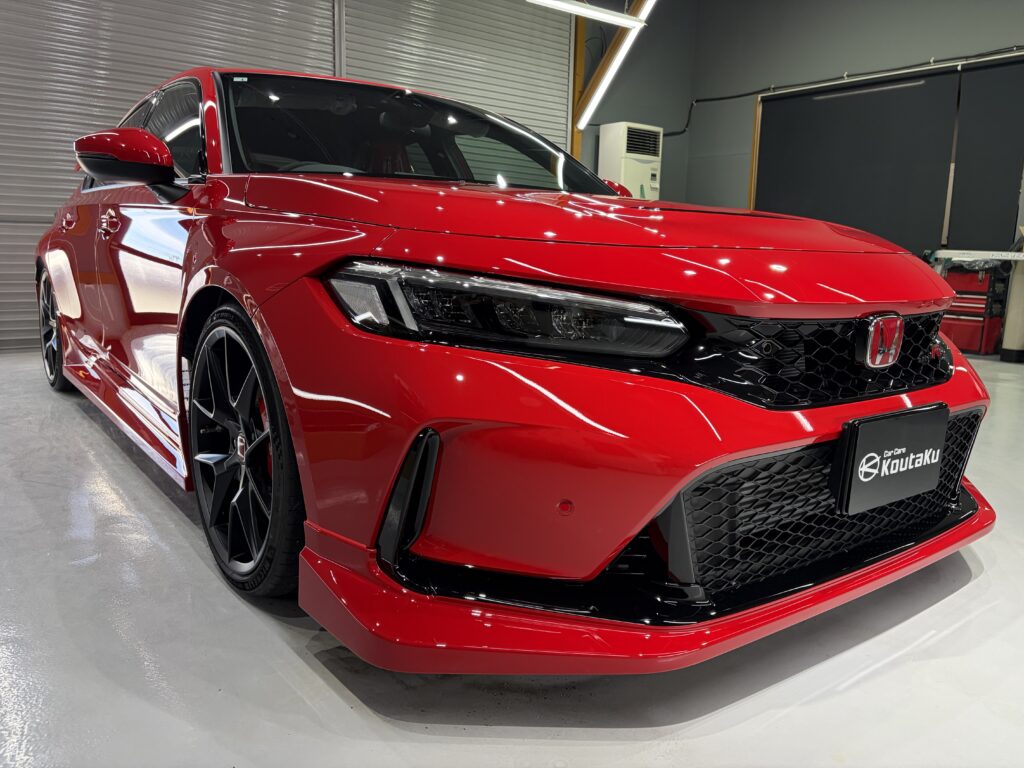 ホンダ・シビックタイプＲ・鏡面磨き作業+新開発セラミックコーティング施工事例　富山市Ｕ様