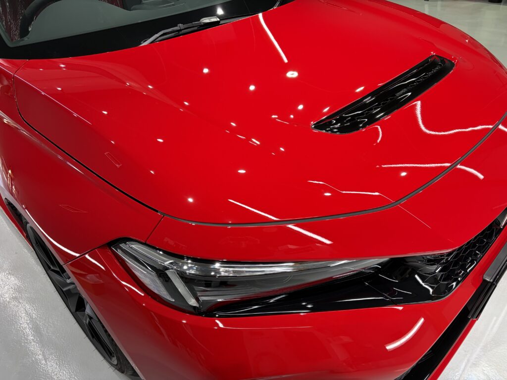 ホンダ・シビックタイプＲ・鏡面磨き作業+新開発セラミックコーティング施工事例　富山市Ｕ様