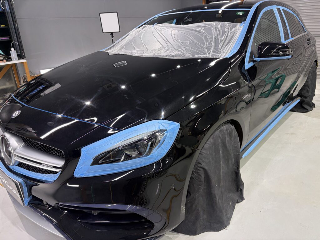 メルセデスベンツ・鏡面磨き作業+セラミックコーティング施工事例　滑川市Ｙ様