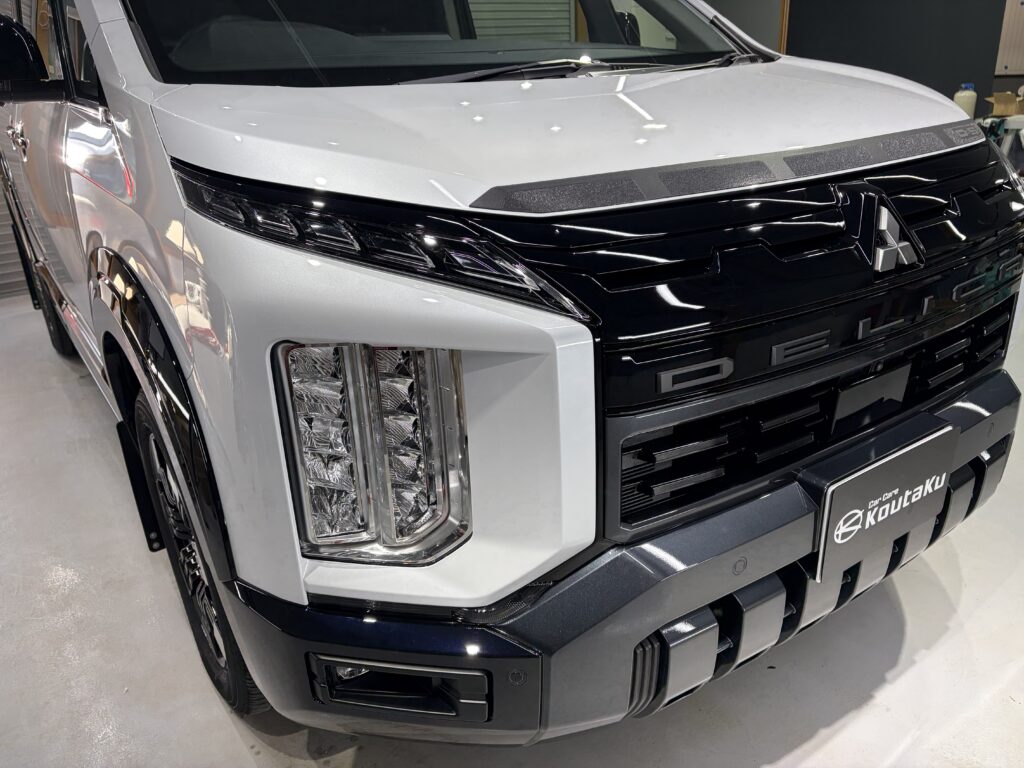 三菱デリカＤ５・鏡面磨き作業+新開発セラミックコーティング施工事例　富山市Ｕ様