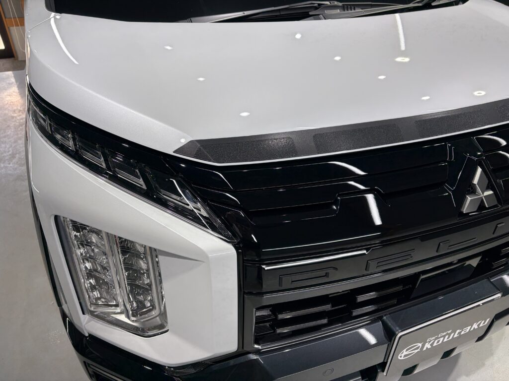 三菱デリカＤ５・鏡面磨き作業+新開発セラミックコーティング施工事例　富山市Ｕ様