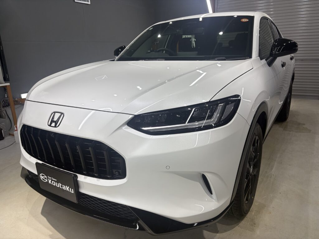 ホンダZR-V・鏡面磨き作業+新開発セラミックコーティング施工事例　富山市Ｔ様