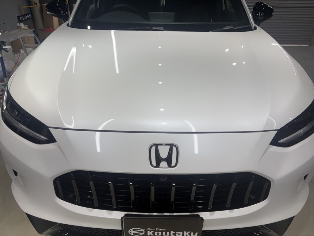 ホンダZR-V・鏡面磨き作業+新開発セラミックコーティング施工事例　富山市Ｔ様