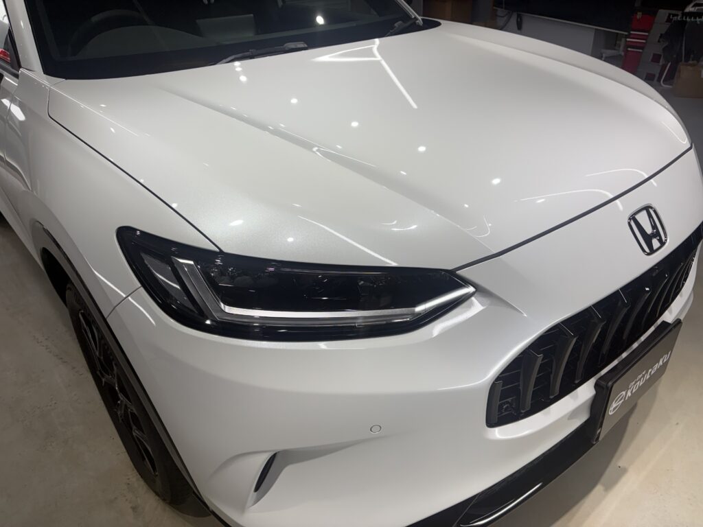 ホンダZR-V・鏡面磨き作業+新開発セラミックコーティング施工事例　富山市Ｔ様