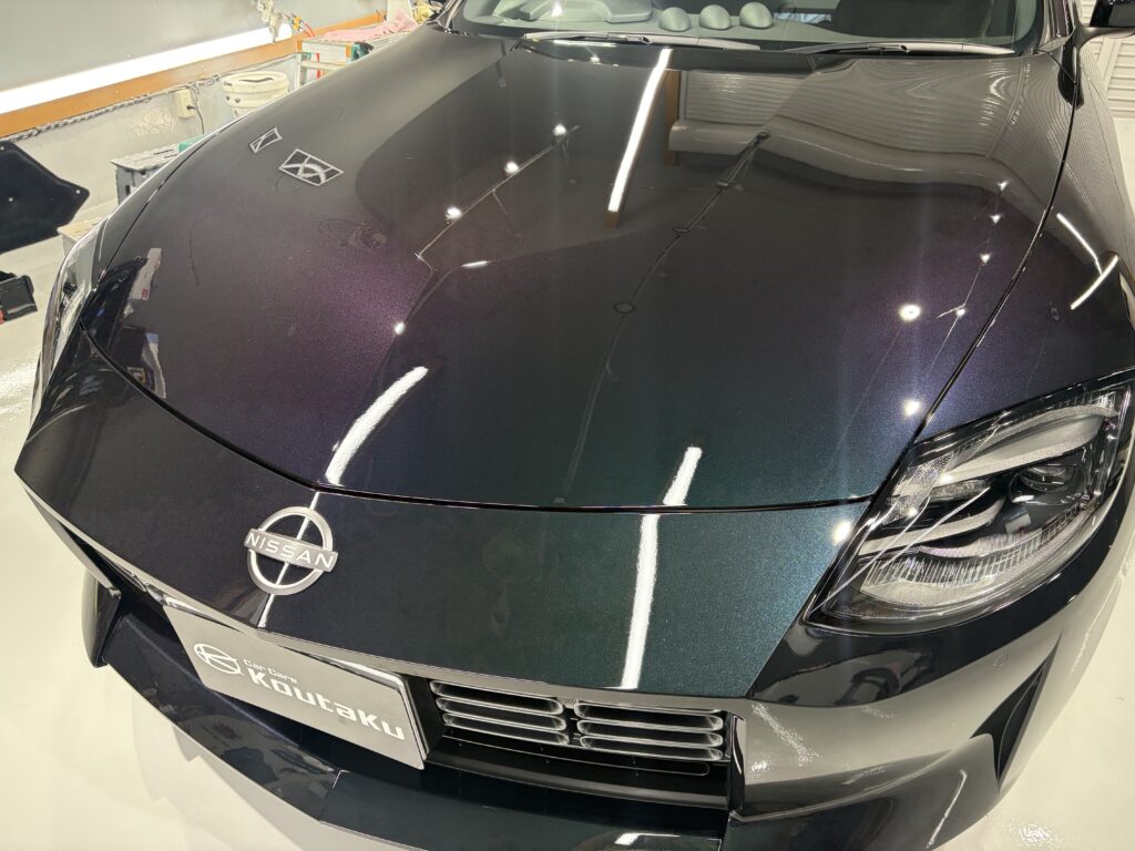 日産フェアレディＺ・鏡面磨き作業+新開発セラミックコーティング施工事例　富山県富山市Ａ様