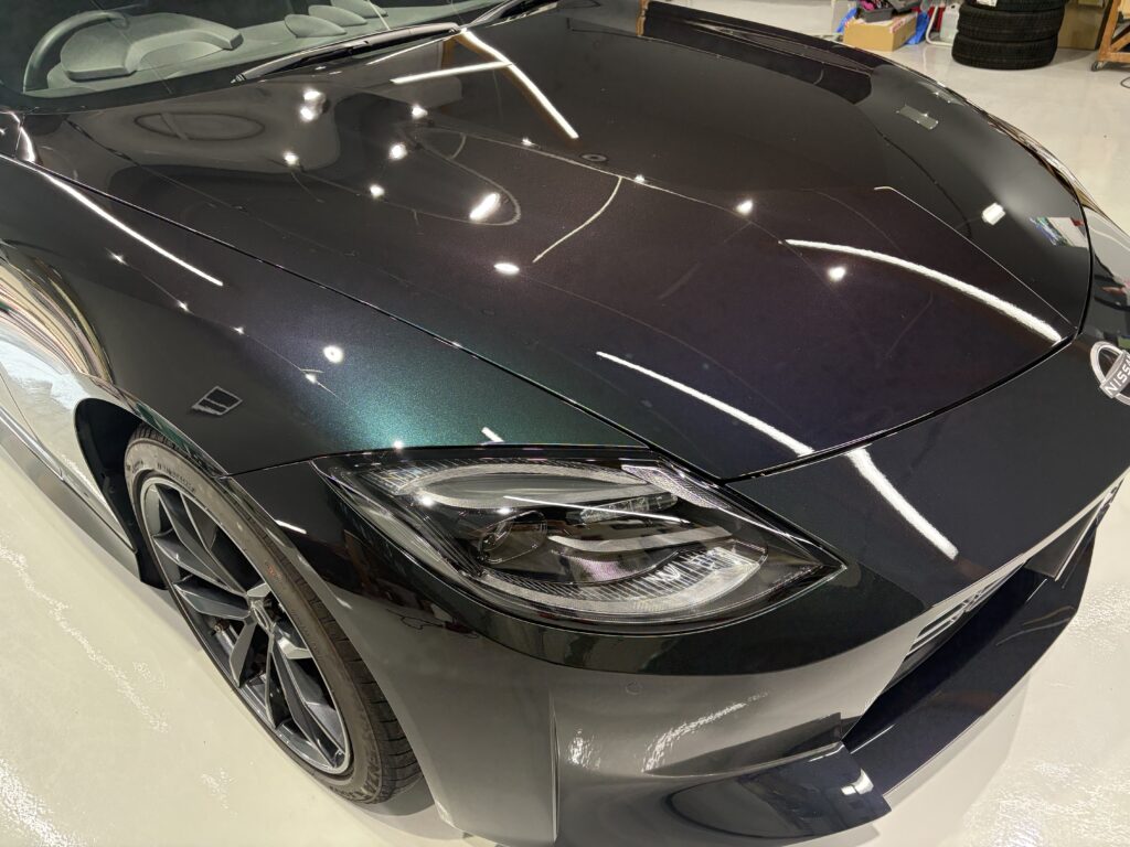 日産フェアレディＺ・鏡面磨き作業+新開発セラミックコーティング施工事例　富山県富山市Ａ様