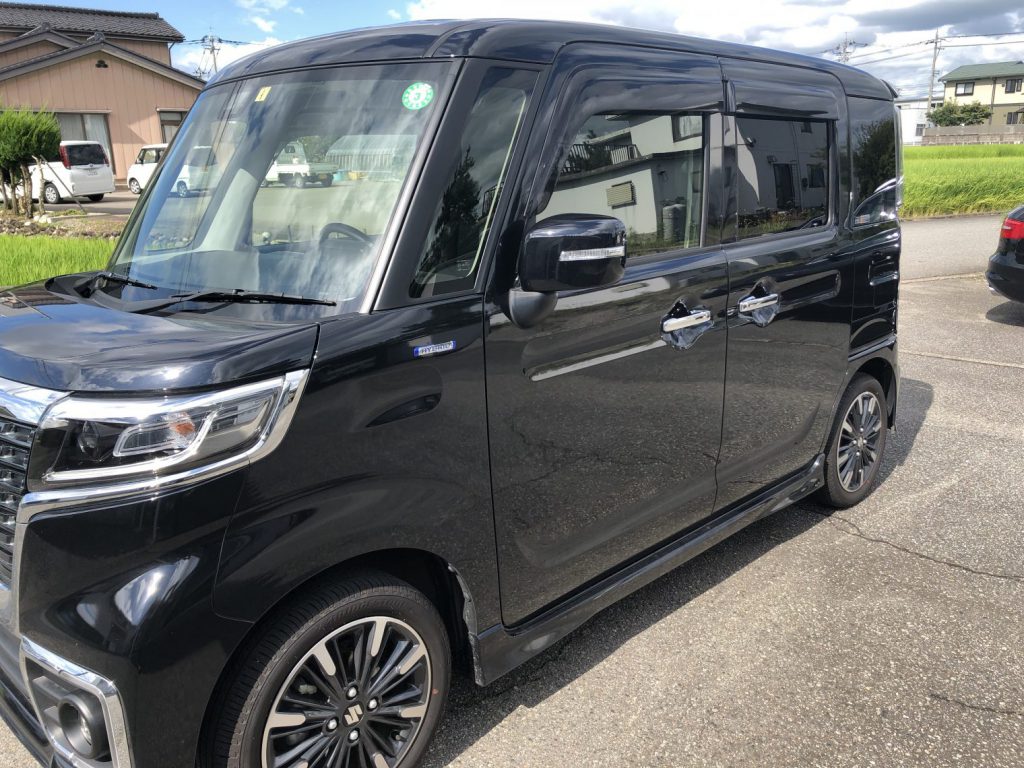 スズキ　スペーシアカスタムカーフィルム施工