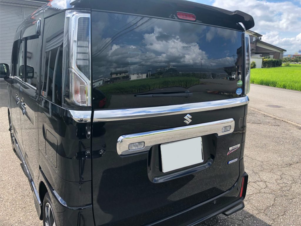 スズキ　スペーシアカスタムカーフィルム施工