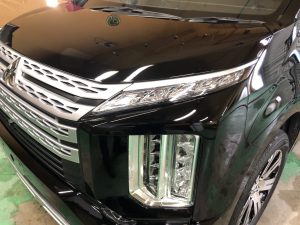 三菱デリカＤ５　ガラスコーティング施工例