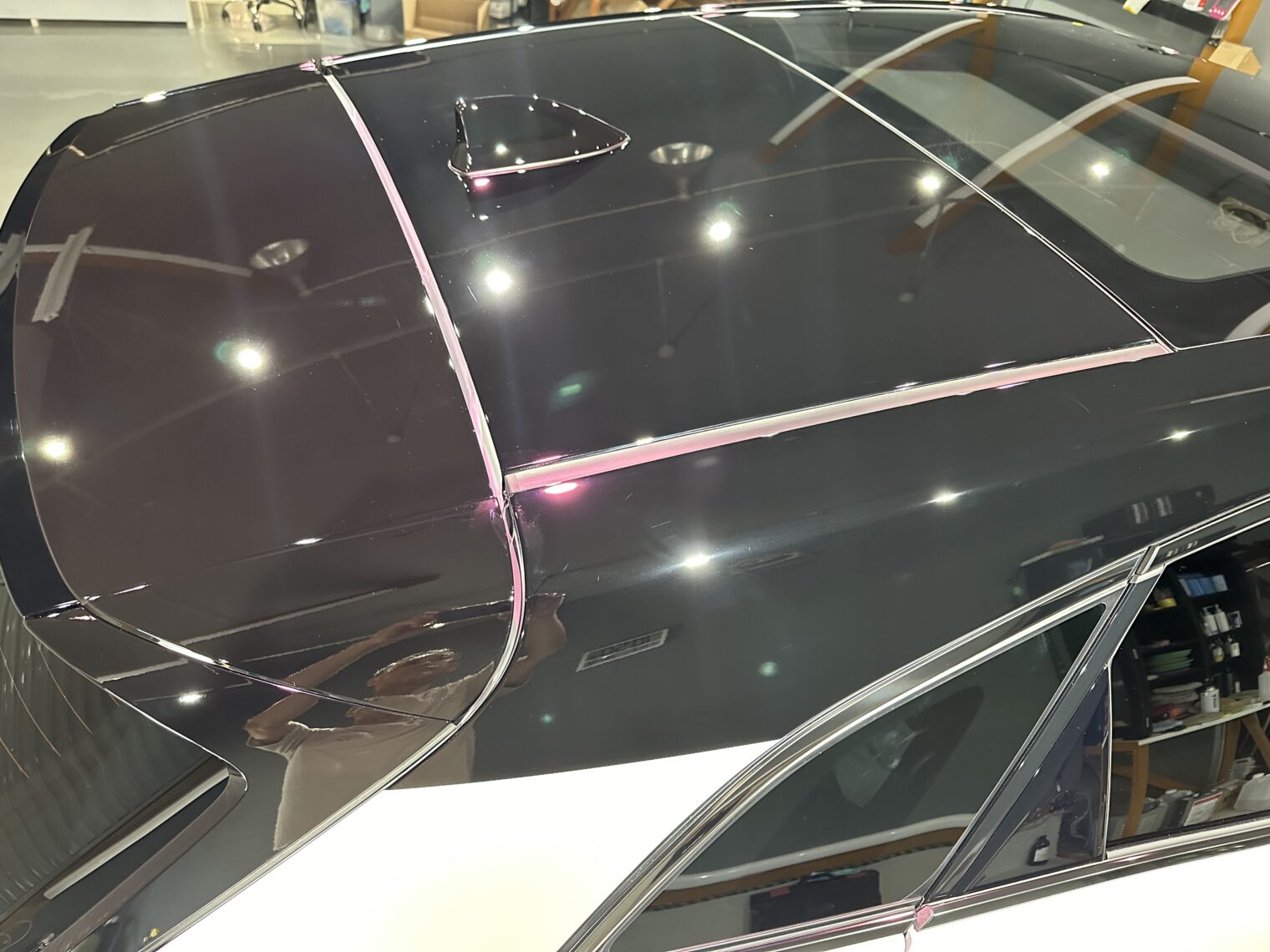 クラウンスポーツ鏡面磨き作業とセラミックコーティング施工事例　高岡市Ｋ様