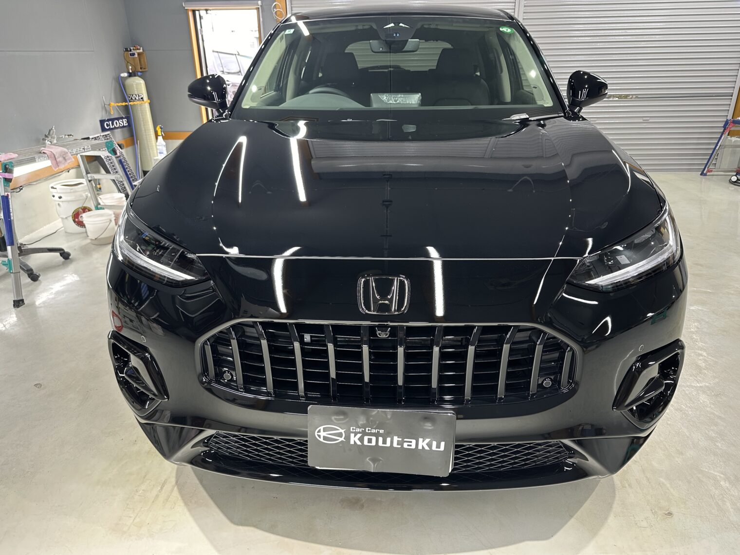 ホンダ・ZR-V鏡面磨き作業・セラミックコーティング施工事例　射水市Ｏ様