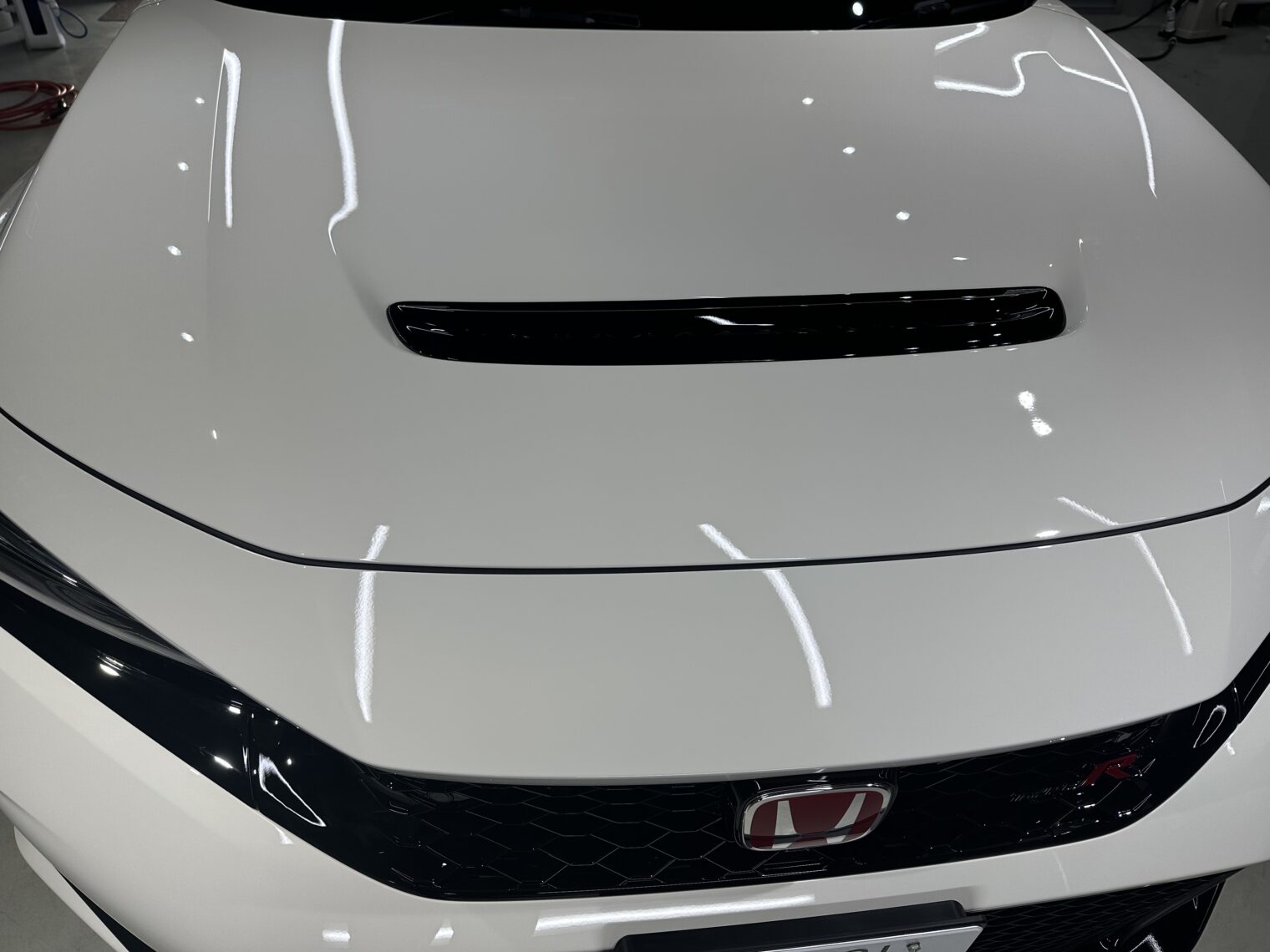 シビックTypeR鏡面磨き作業・セラミックコーティング施工事例　富山市Ｕ様