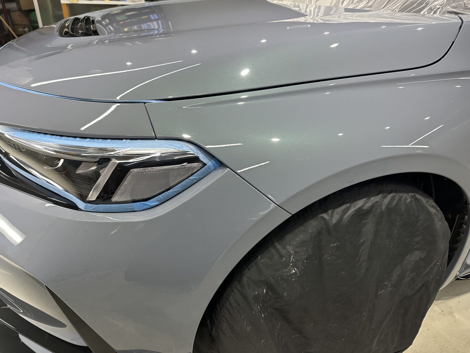 ホンダ・シビックタイプＲ鏡面磨き作業+セラミックコーティング施工事例　富山県高岡市H様
